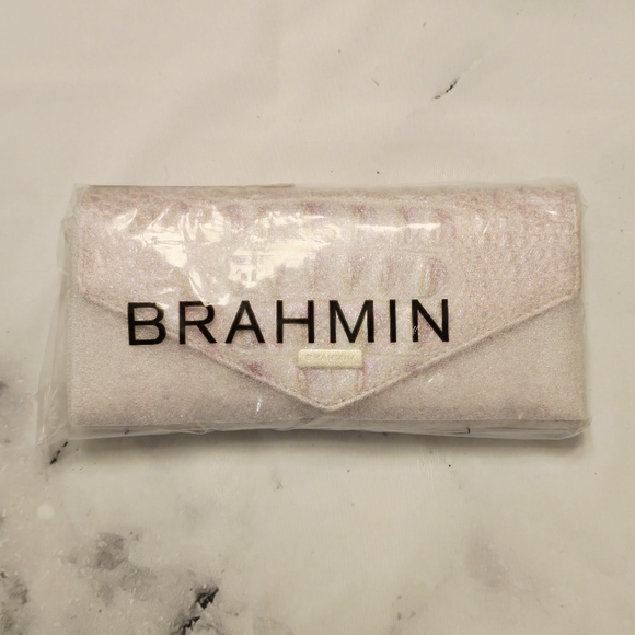 Brahmin Veronica Wallet in Pixie Dust Iridescent Pink Leather Limited Edition - Picture 9 of 10